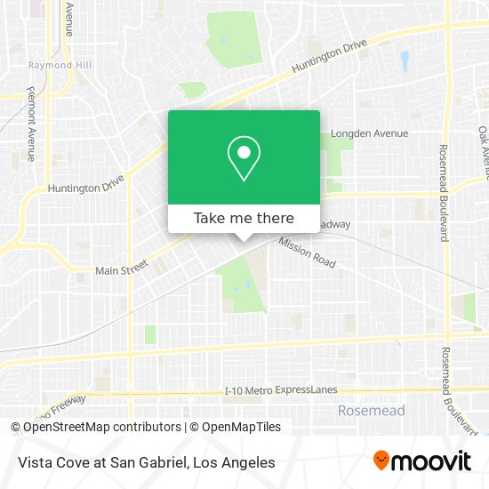 Vista Cove at San Gabriel map