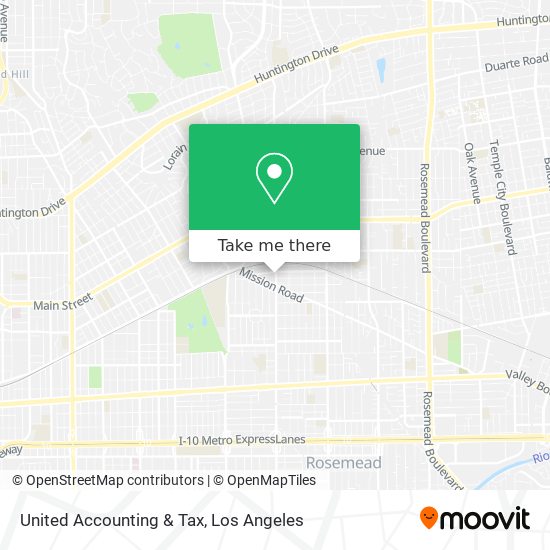 Mapa de United Accounting & Tax