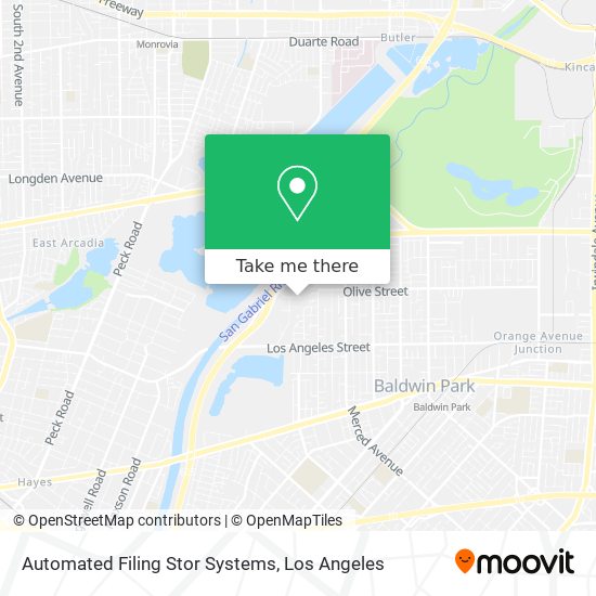 Mapa de Automated Filing Stor Systems