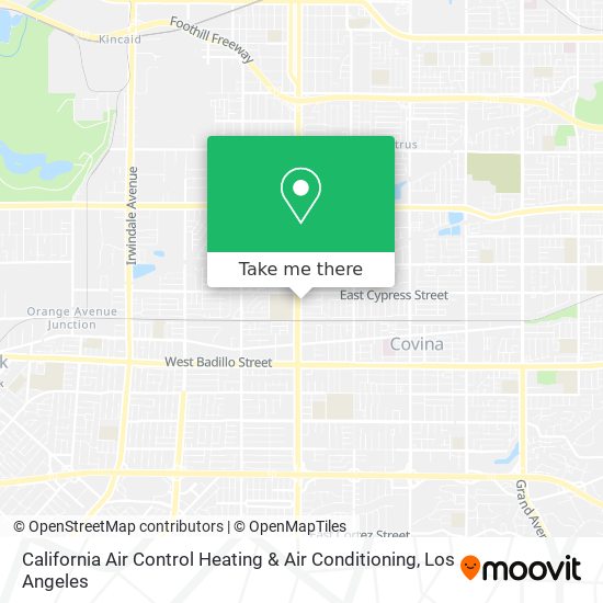 California Air Control Heating & Air Conditioning map