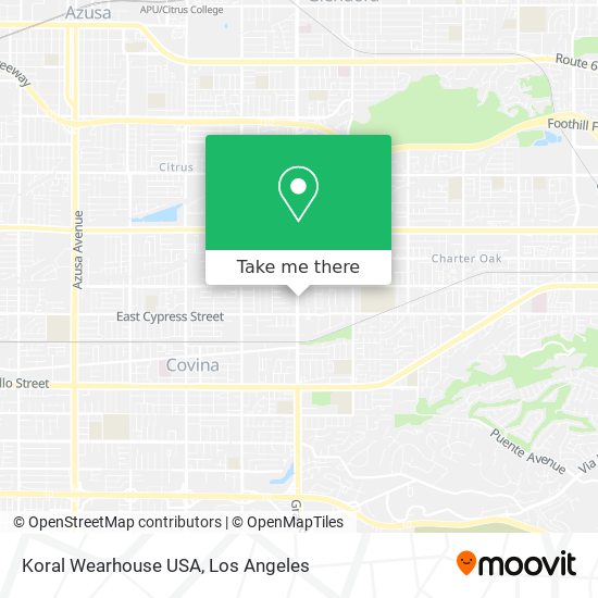 Koral Wearhouse USA map