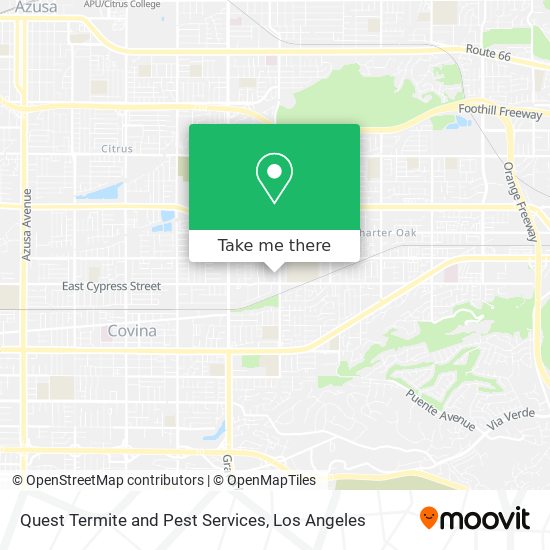 Quest Termite and Pest Services map