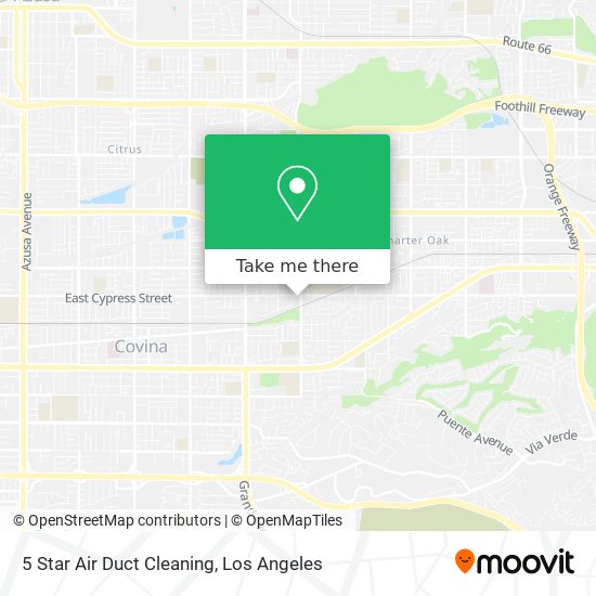 5 Star Air Duct Cleaning map
