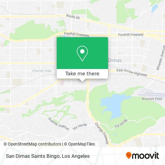 San Dimas Saints Bingo map