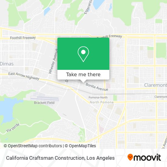 California Craftsman Construction map