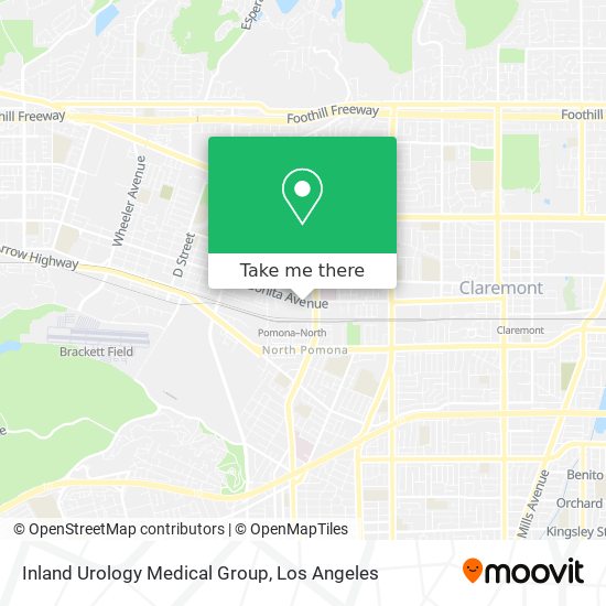 Inland Urology Medical Group map