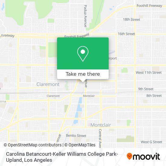 Mapa de Carolina Betancourt-Keller Williams College Park-Upland