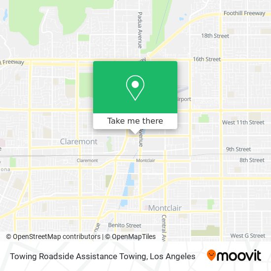 Mapa de Towing Roadside Assistance Towing