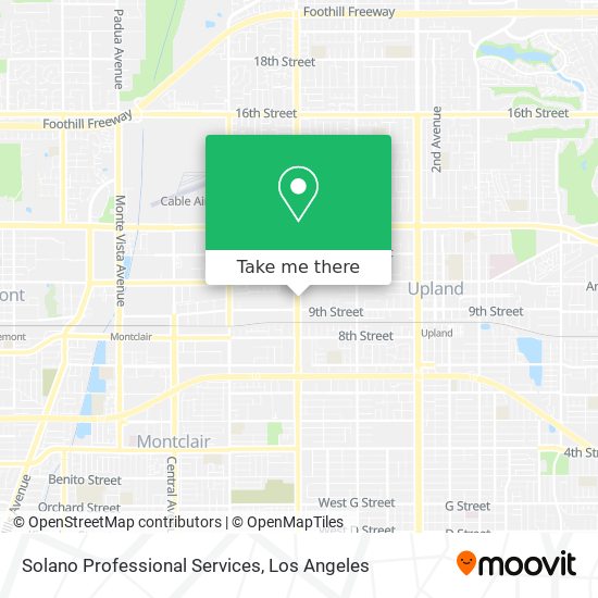 Solano Professional Services map