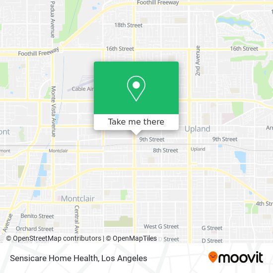 Mapa de Sensicare Home Health