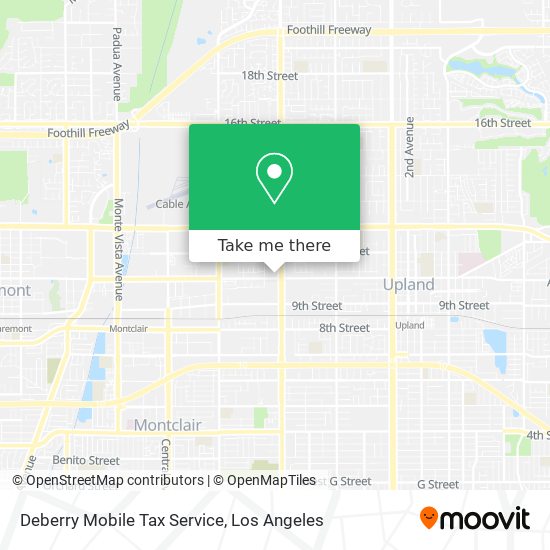 Mapa de Deberry Mobile Tax Service