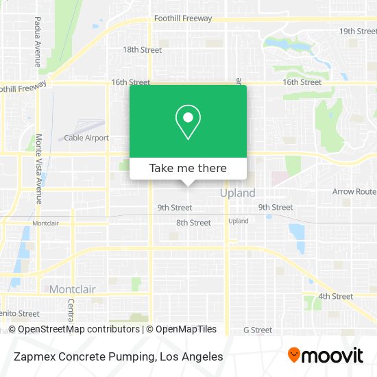 Mapa de Zapmex Concrete Pumping