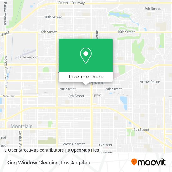 King Window Cleaning map