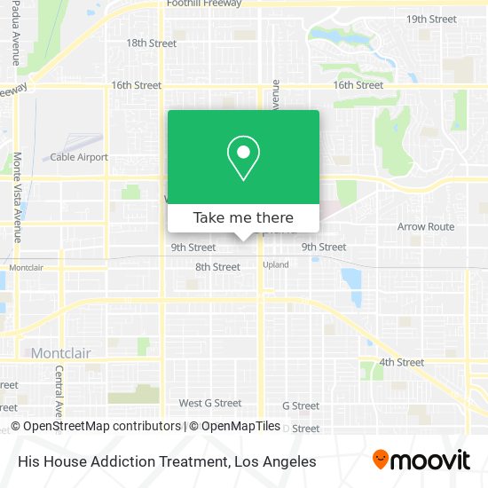 His House Addiction Treatment map