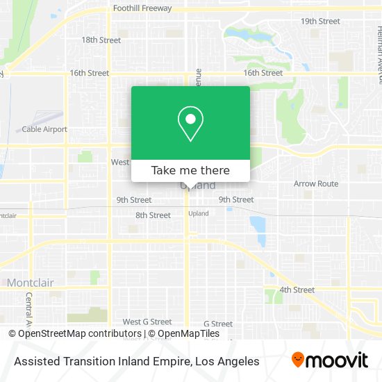 Assisted Transition Inland Empire map