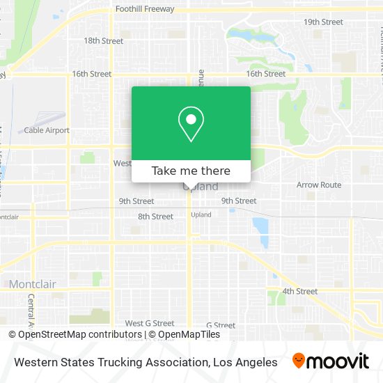 Mapa de Western States Trucking Association