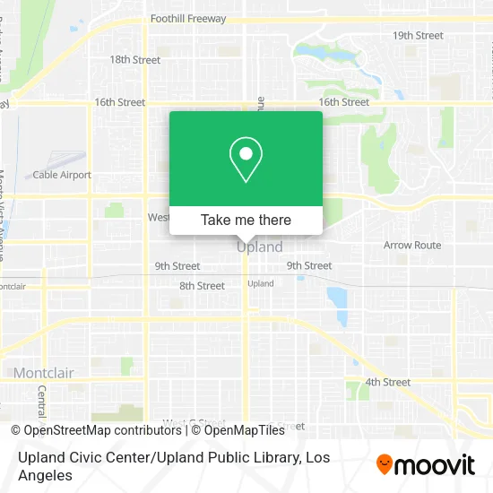 Mapa de Upland Civic Center / Upland Public Library