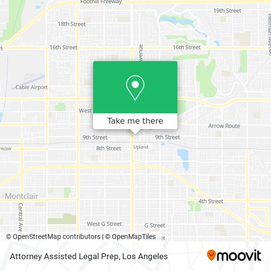 Attorney Assisted Legal Prep map