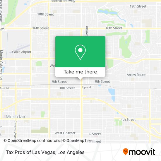 Mapa de Tax Pros of Las Vegas