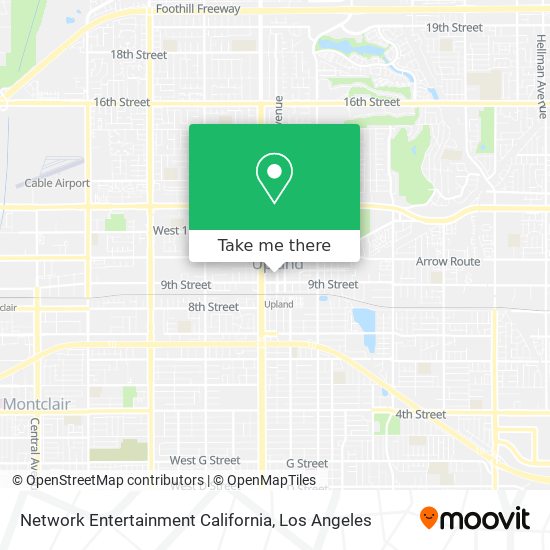 Mapa de Network Entertainment California