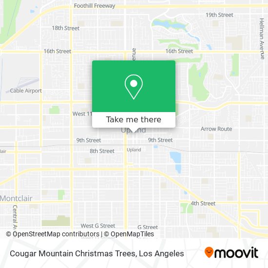 Cougar Mountain Christmas Trees map