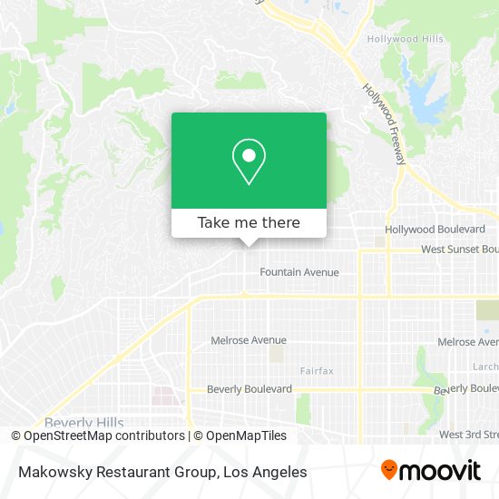 Mapa de Makowsky Restaurant Group