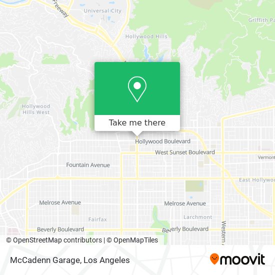McCadenn Garage map