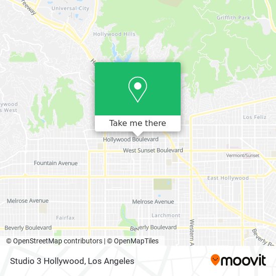 Mapa de Studio 3 Hollywood