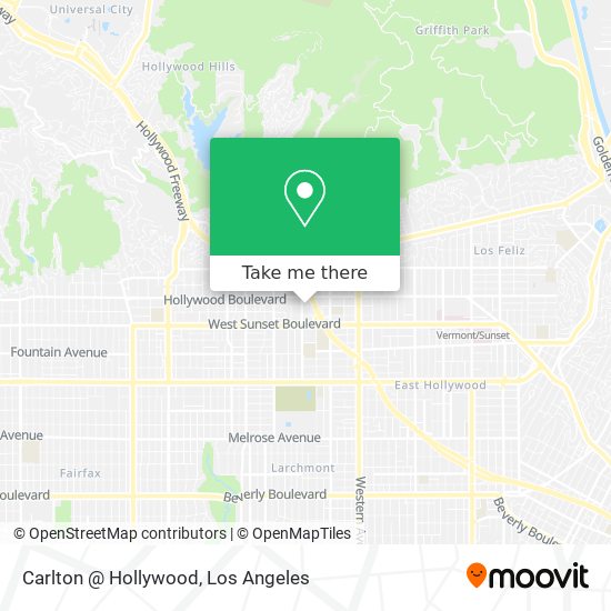 Carlton @ Hollywood map