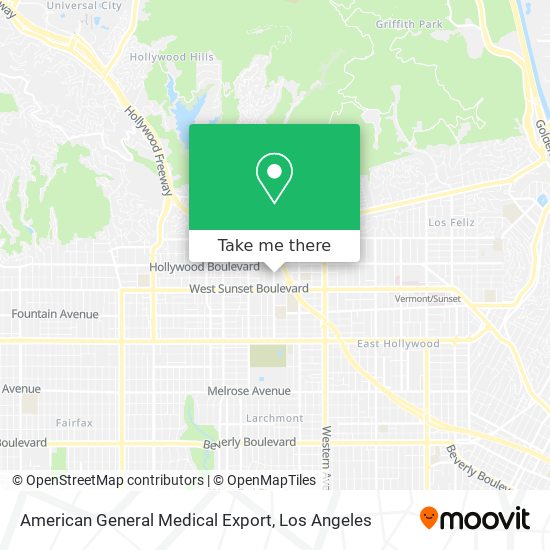 American General Medical Export map
