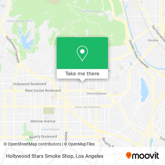Hollywood Stars Smoke Shop map
