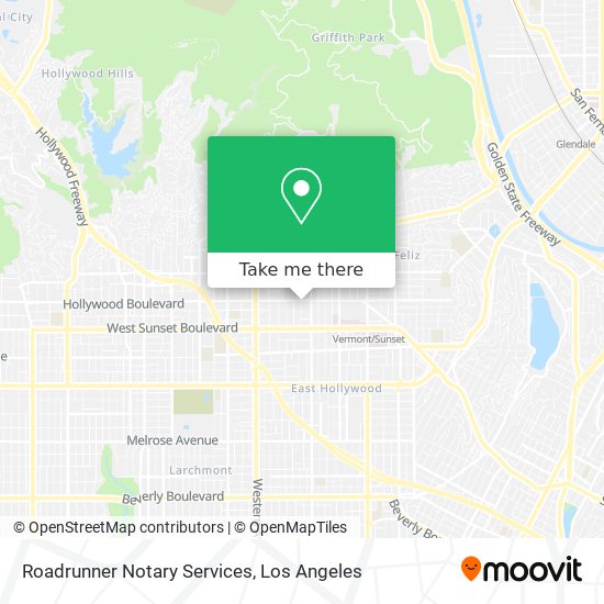 Roadrunner Notary Services map