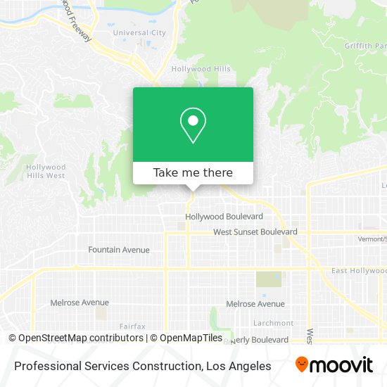 Professional Services Construction map