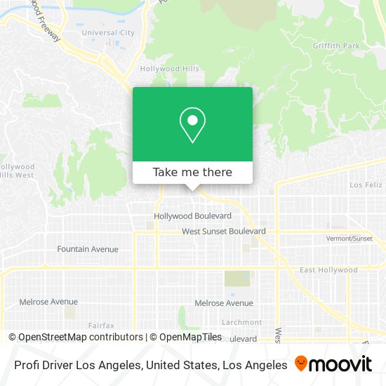 Profi Driver Los Angeles, United States map