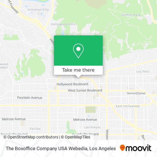Mapa de The Boxoffice Company USA Webedia