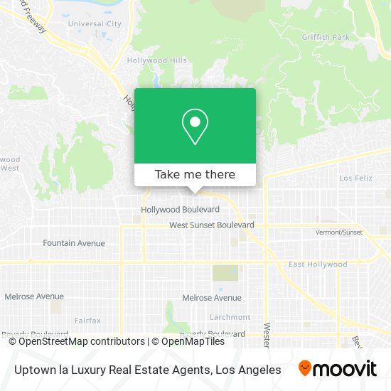 Uptown la Luxury Real Estate Agents map