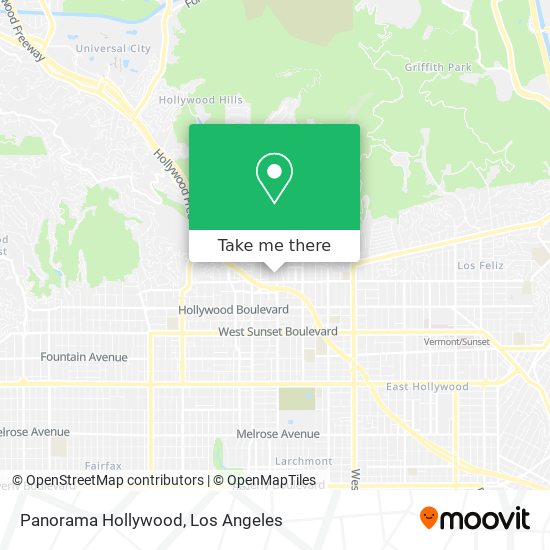 Panorama Hollywood map