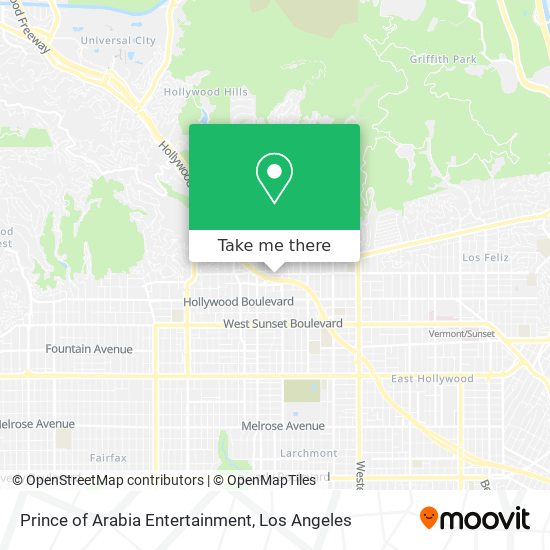 Prince of Arabia Entertainment map