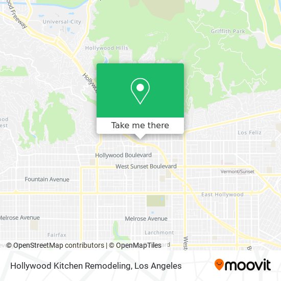 Hollywood Kitchen Remodeling map