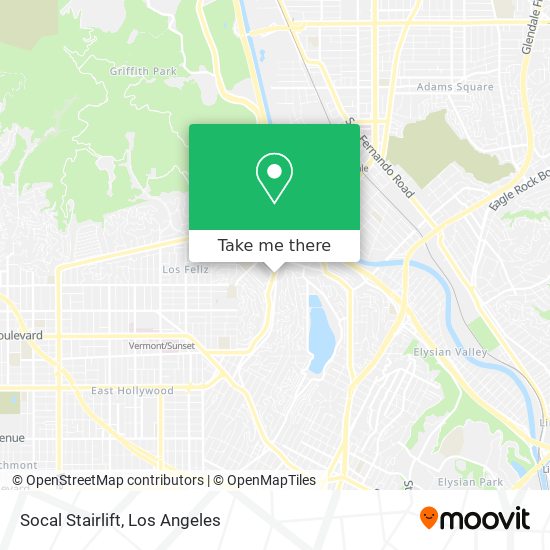 Socal Stairlift map