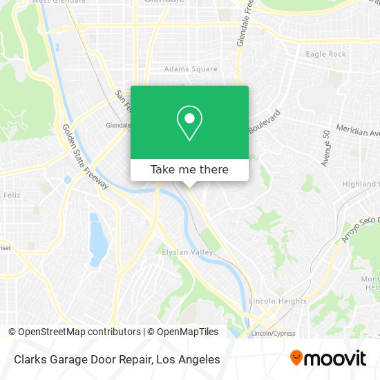 Clarks Garage Door Repair map