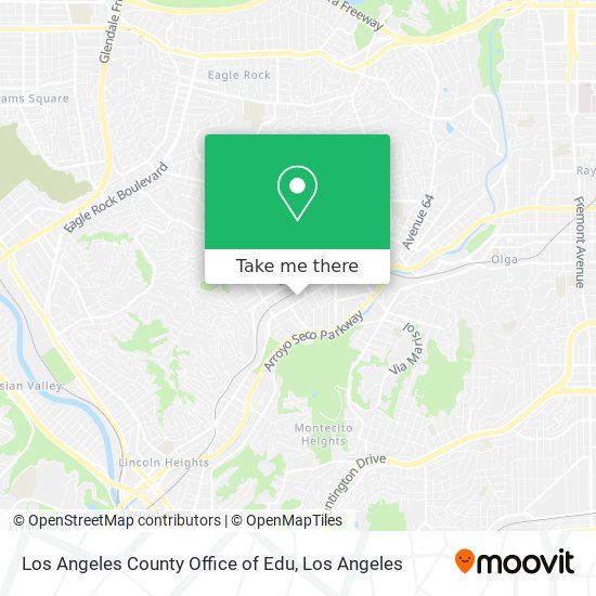 Mapa de Los Angeles County Office of Edu