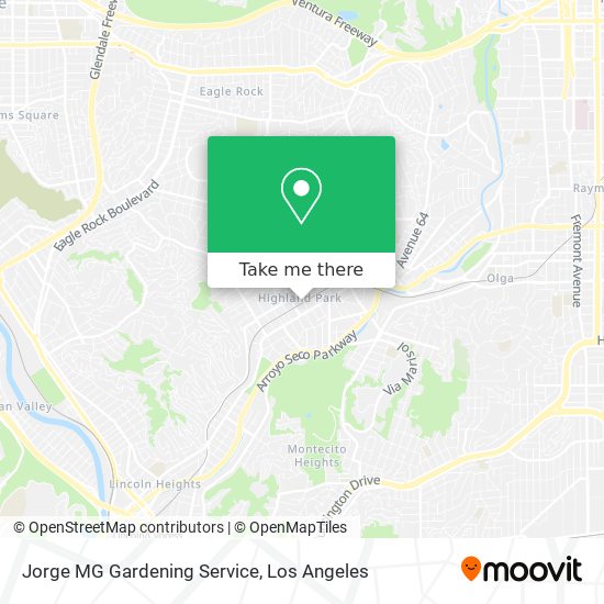 Jorge MG Gardening Service map