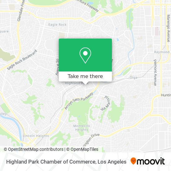 Highland Park Chamber of Commerce map