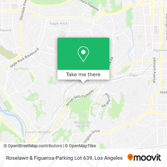 Mapa de Roselawn & Figueroa-Parking Lot 639