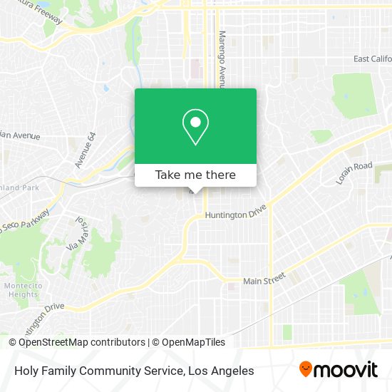 Holy Family Community Service map