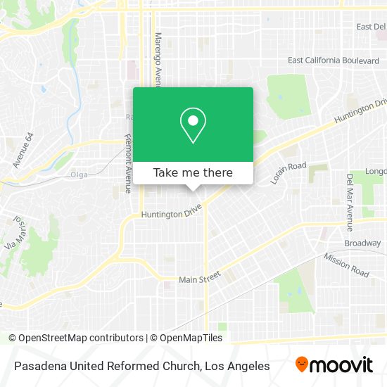 Pasadena United Reformed Church map