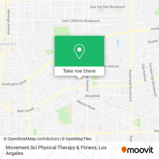 Mapa de Movement Sci Physical Therapy & Fitness