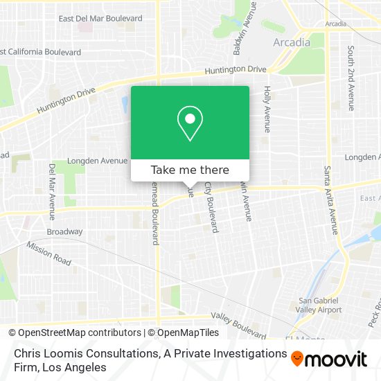 Chris Loomis Consultations, A Private Investigations Firm map