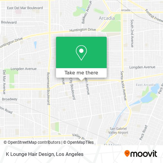 K Lounge Hair Design map